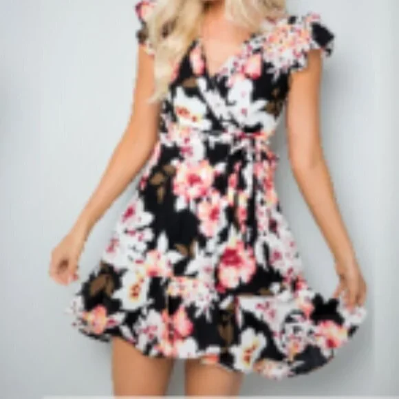 Miami Mini Wrap Dress - Sz. L - Picture 4 of 5